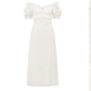 SABO Cotton Ruched Midi Dress - Elba Dress